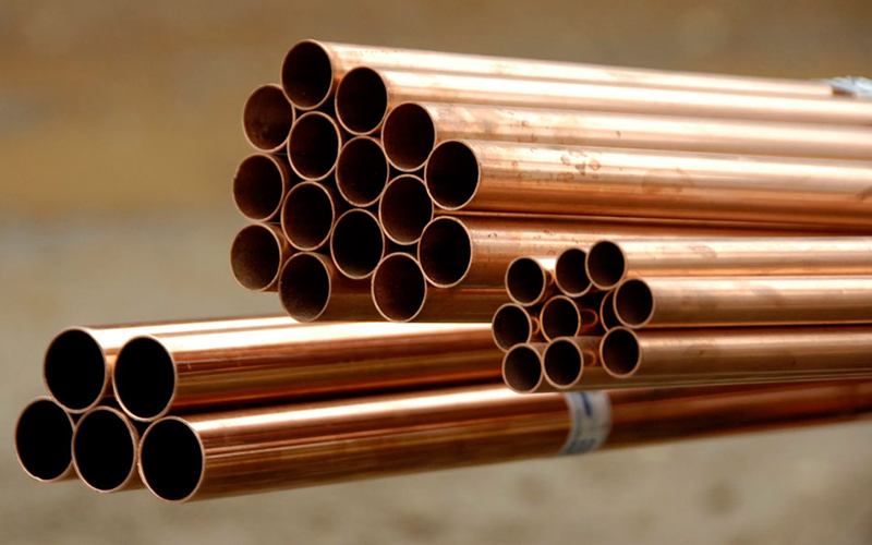 Медные трубы различного диаметра