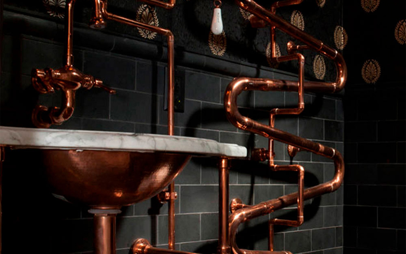 Водопровод из медных труб