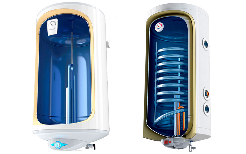 Водонагреватель с ТЭНом и змеевиком