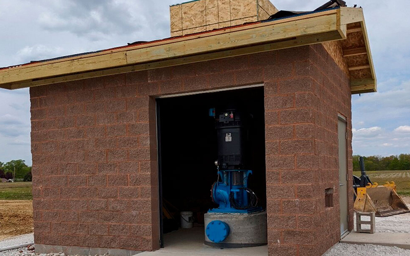 Защитное сооружение над скважиной