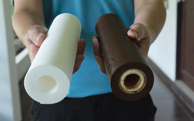 Новый и бывший в употреблении фильтр