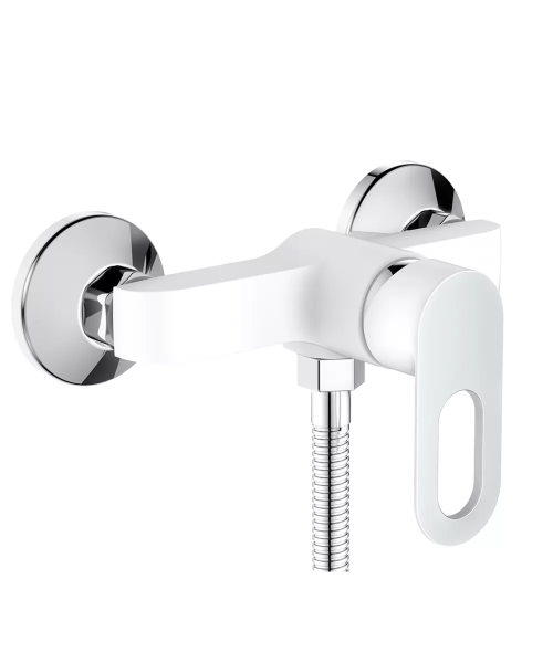 Смеситель для душевой кабины Hansen H20018-F белый/хром