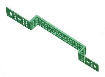 Планка установочная двойная (ПЛАСТИК цв.зеленый) АВА (60/1шт)