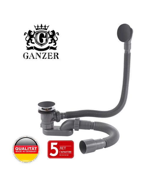 Пластиковая обвязка (автомат) для ванны (ЧЕРНЫЙ)  GANZER  (21/1шт)