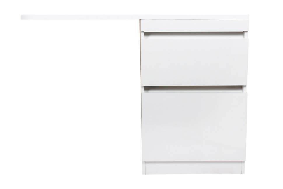 Тумба под раковину Style Line Даллас 120 напольная, люкс белая, PLUS