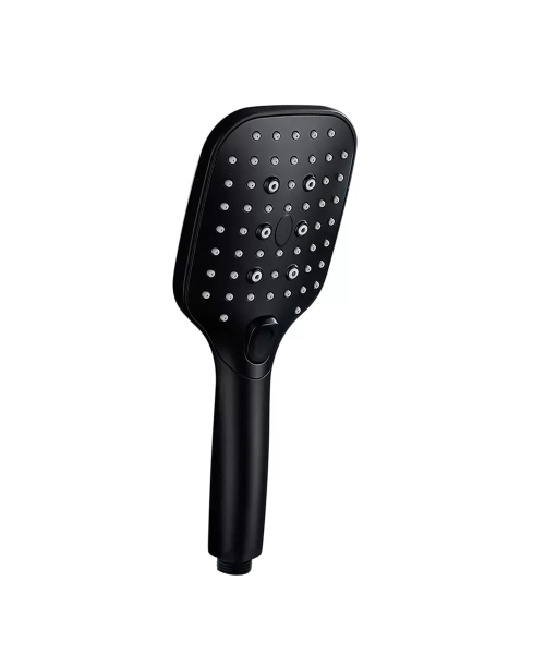 Лейка для душа 12,5*25,5 см 3-функциональная Hansen H3025-1 черный