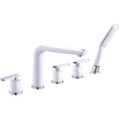 Смеситель на борт ванны Ganzer Haiger GZ52031F, белый