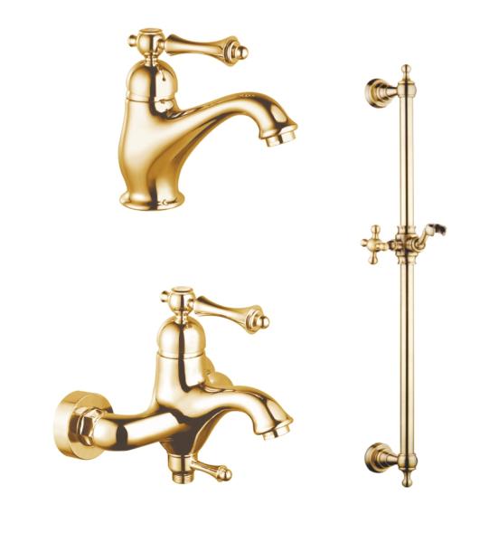 Комплект смесителей в ванную комнату 3 в 1 Ganzer GZ77037-Е