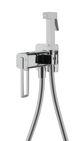 Встраиваемый смеситель с гигиеническим душем Ganzer GZ12157 хром