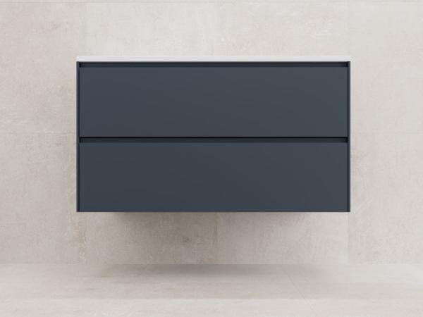 Тумба подвесная Style Line ЛИМА 100 эмаль, 2 ящ., PLUS, графит