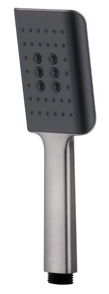 Лейка для душа 1 режимная самоочищающая Ganzer GZ1055-Q графит