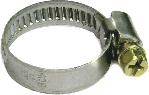 Червячный хомут НЕРЖ   8-12 (1000/100шт) под отв.