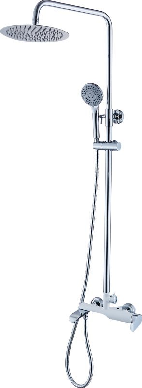 Душевая система Ganzer GZ22065F белый/хром с поворотным изливом