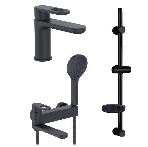 Душевой комплект 3 в 1 Hansen HL90016-C черный