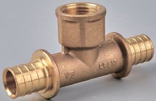 АКС. Тройник  16*1/2 F*16  "VER-PRO"  (48/4шт)