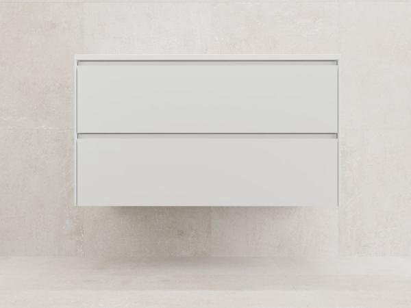 Тумба подвесная Style Line ЛИМА 100 эмаль, 2 ящ., PLUS, белый матовый