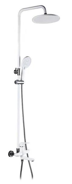 24061-F Душевой релинг (БЕЛЫЙ)  GANZER  (4/1шт)  Л/К