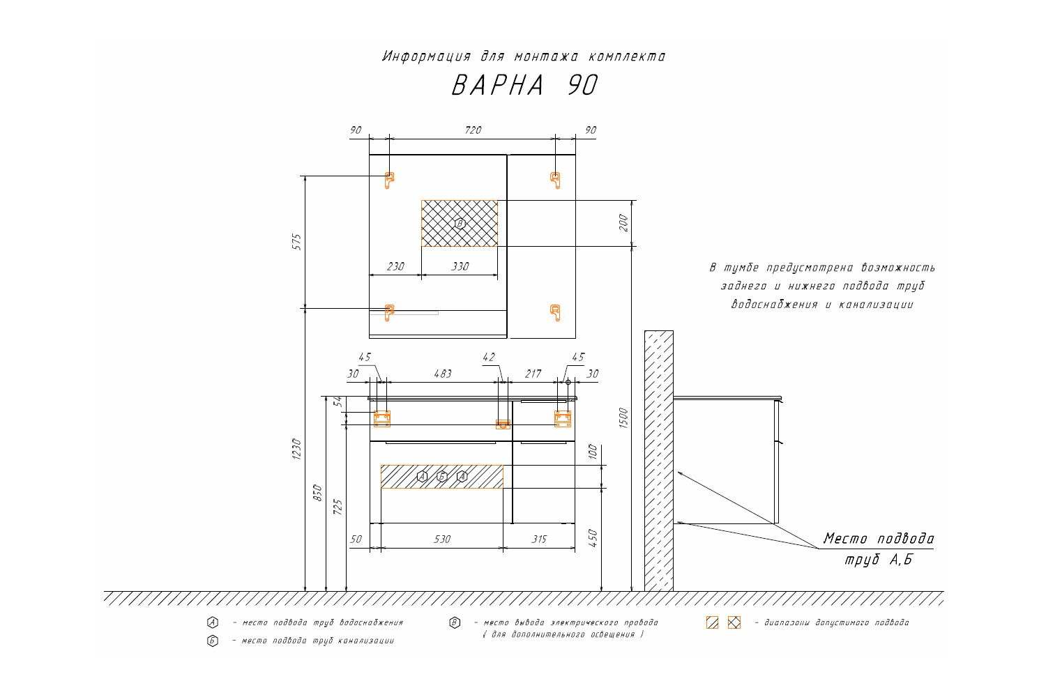 Раковина Comforty 9090el