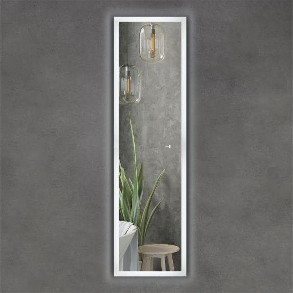 Вертикальное ростовое зеркало для ванной Comforty Люпин 440x1580 LED-подсветка, бесконтактный сенсор