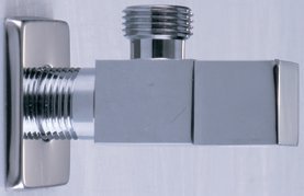 Кран угловой с отр. 1/2 х 3/4 ХРОМ (КВАДРАТ) ViEiR (120/1шт)