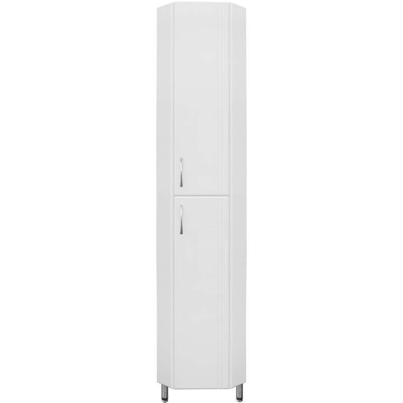 Шкаф пенал Style Line Веер 30 угловой Белый глянец