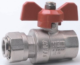 Кран с накидной гайкой прямой 1" ViEiR  (48/6шт)