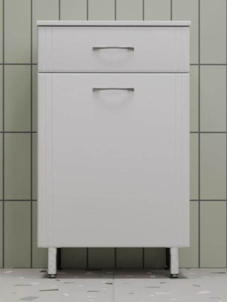 Комод Style Line Эко Стандарт ТН 50 белый с бельевой корзиной
