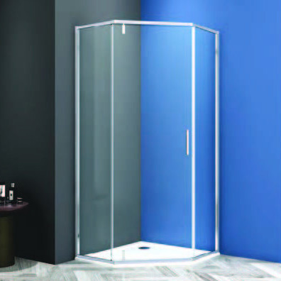 Душевой уголок CeramaLux 90х90х190 см хром CL1006-90
