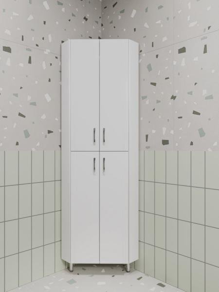 Пенал Style Line Веер 45 угловой белый