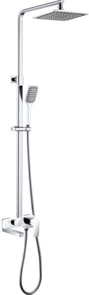 21061-F Душевой релинг (белый,хром) GANZER  (4/1шт)