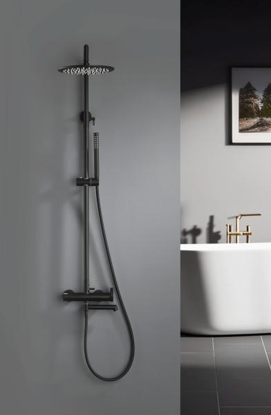 19162-C Душевая система (ЧЕРНЫЙ) GANZER (5/1шт)