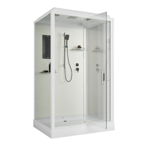 Душевая кабина Niagara Standart ST120/90/15Q 120х90х215 прямоугольник профиль белый