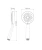 Лейка для душа 12*25 см 3-функциональная Hansen H3019-2 хром Лейка для душа 12*25 см 3-функциональная Hansen H3019-2 хром