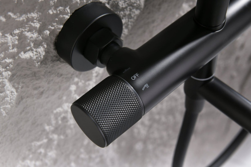 Душевая система Ganzer, с термостатом, черный