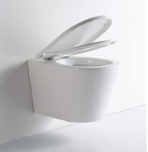 Унитаз CeramaLux NS-5178 подвесной Белый с сиденьем Микролифт