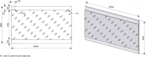 Зеркало Style Line Даллас 140 Люкс белое