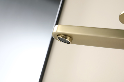 Высокий латунный смеситель Ganzer GZ06112-S, матовое золото.