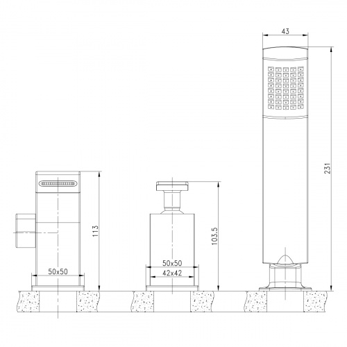 Смеситель на борт ванны Lemark Contest LM5845CW