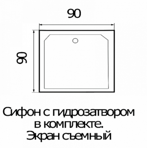 Душевая кабина River TANA Б/К 100