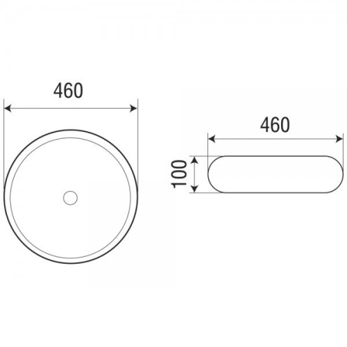 Раковина-чаша WeltWasser Elbach 3062 46 10000003868 Белый глянец