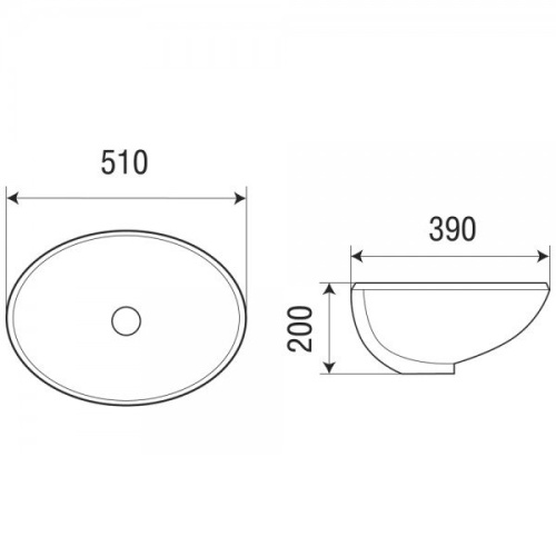 Раковина WeltWasser Deilbach 6005 51 10000003894 Белый глянец