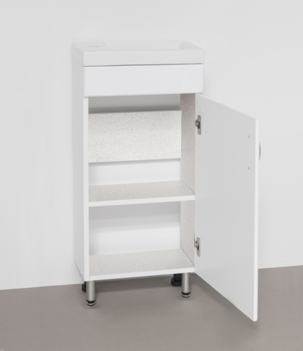 Тумба под раковину Style Line Эко Стандарт 1 Комо 40 Белый глянец