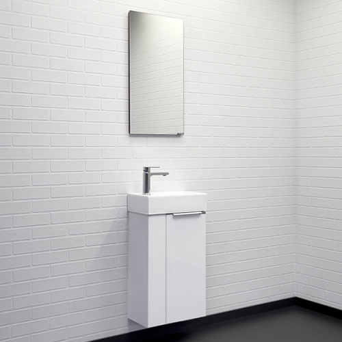 Тумба-умывальник Comforty Асти-40 белый глянец с раковиной Comforty 9140