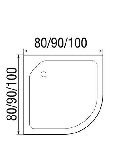 Душевая кабина River NARA Б/К 100/24 MT