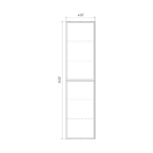 Шкаф-колонна Comforty Мадрид 40 серый шёлк