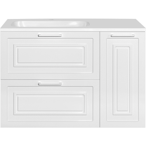 Тумба под раковину Style Line Альба 90 L Люкс Plus ЛС-000010052 Белая (без раковины)