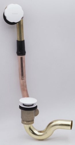 Обвязка для ванны автоматическая слив-перелив Ganzer GZ1177-F, белый