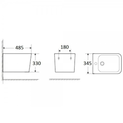 Биде WeltWasser Gelbach 005 GL-WT 10000003754 подвесное Белый глянец