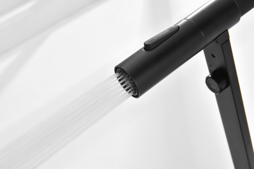 Смеситель Ganzer GZ19127-C кухня гибкий излив черный