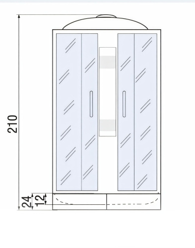 Душевая кабина River NARA 80/24 MT